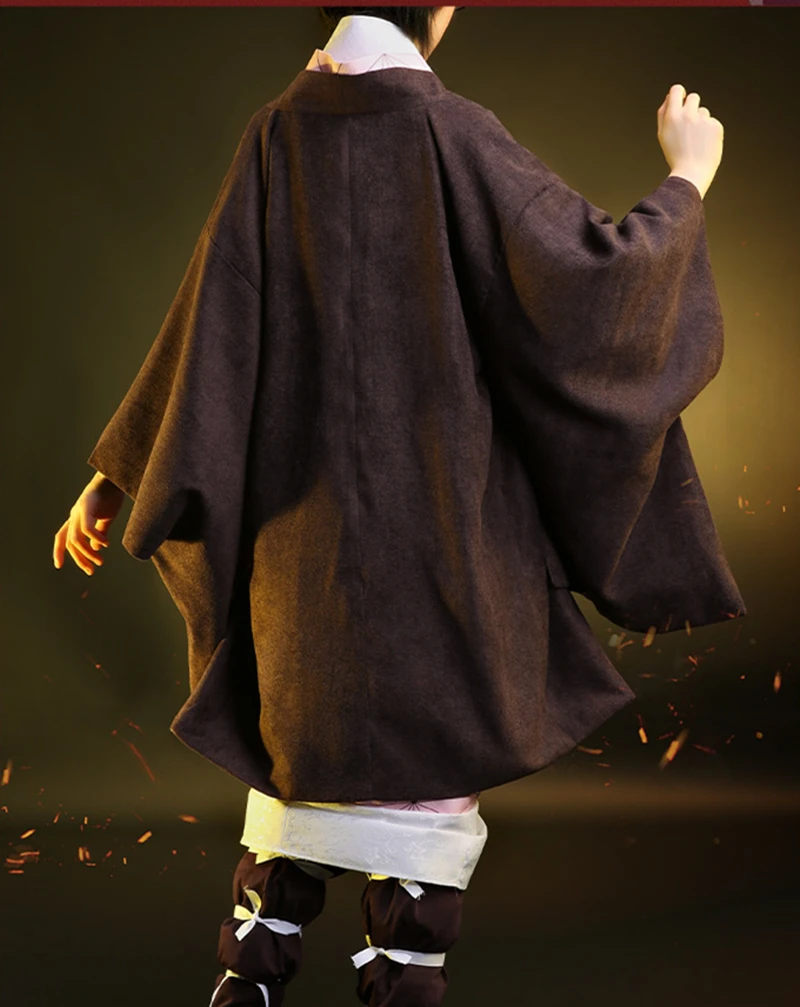 Demon Slayer: Kimetsu no Yaiba Kamado Nezuko Kamado Tanjirou Agatsuma Zenitsu Tomioka Giyuu костюм аниме косплей костюм на Хэллоуин - Цвет: B1 Only Cloak