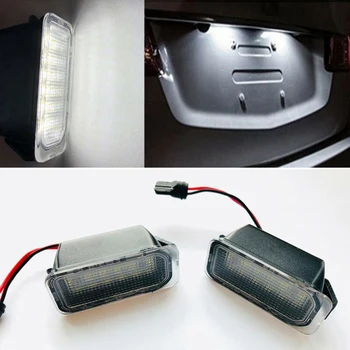 

Driving License plate light For Ford Fiesta Focus KUGA GALAXY C-MAX 2pcs Plastic 6500K