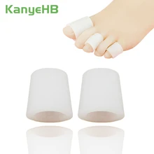 2Pieces Transparent Gel Fingers Protector Callus Corn Corrector Hammer Toe Separator Foot Care Tool Suport H051