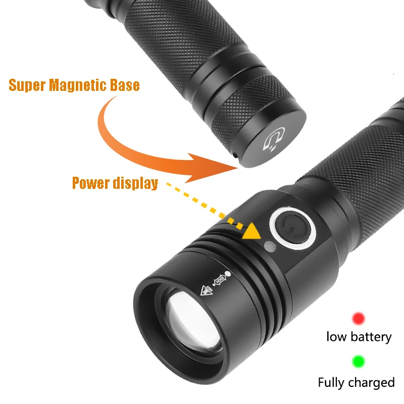 12000 люмен светодиодный фонарик XHP50 мощный фонарик 18650 фонарик USB масштабируемый 5 режимов светодиодный фонарик лучший для кемпинга на открытом воздухе
