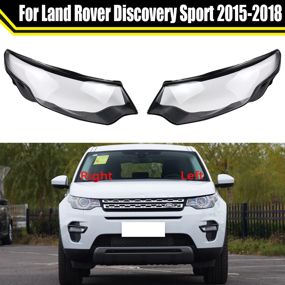 

Car Headlight Cover Lampcover Lampshade Lamp Glass Lens Case Auto Light Caps For Land Rover Discovery Sport 2015 2016 2017 2018