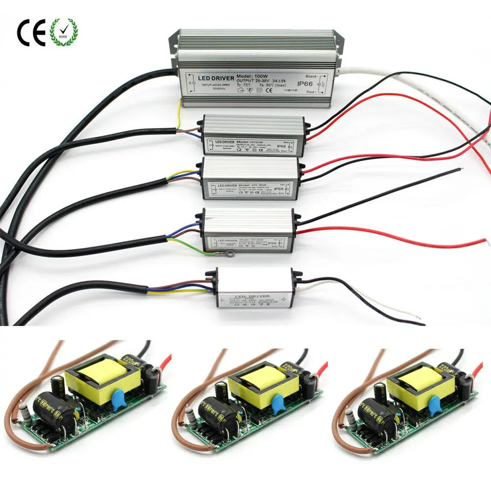 Светодиодный Питание Водонепроницаемый светодиодный чип драйвер Switching10W 20 Вт 50 100