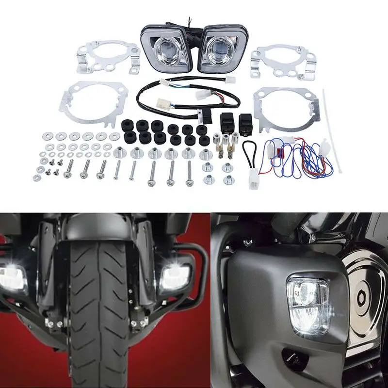  Motorcycle LED Turn Signal Driving Fog Light For Honda Goldwing GL1800 12-17 F6B Valkyrie - 32918342948