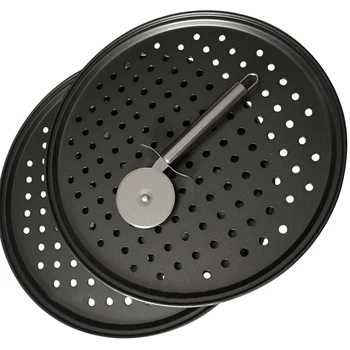 

Perforated With Holes Pizza Tools Set Spatula Baking Tray Kitchen Supplies Anti Scald Easy Clean Cake Mold Non Stick Restaurant
