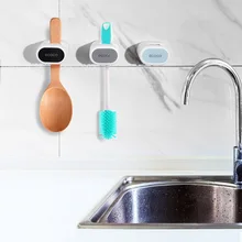 Mop Holder Wall Mounted Bathroom Self-adhesive Broom Hanger Strong Hooks Racks Kitchen Organizer Storage Bathroom Accessories