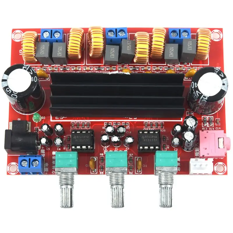 IG-DC12-24V TPA3116D2 2,1 канальный цифровой сабвуфер усилитель мощности плата+ чехол