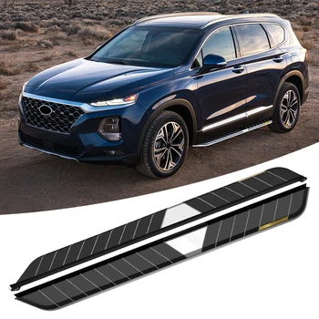 شراء2 قطعة باب ثابت خطوة جانبية تشغيل لوحات Nerf بار حامي صالح لشركة هيونداي سانتا في 2019 2020 2021