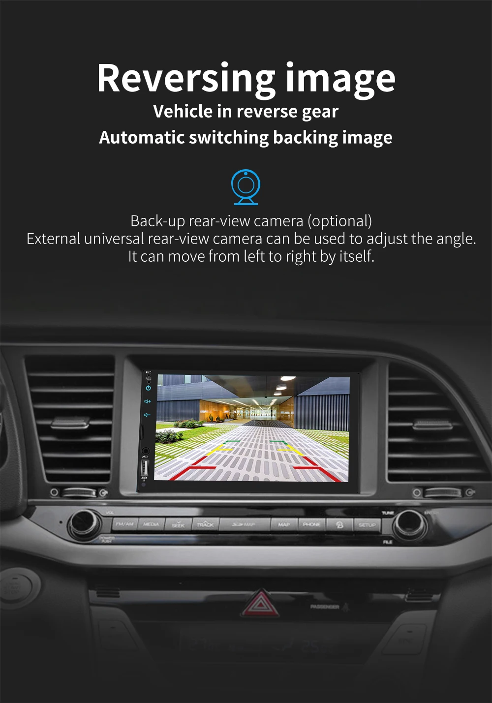 Автомагнитола 2 Din Bluetooth Автомобильный мультимедийный плеер авторадио Mirrorlink обратное изображение поддержка камеры заднего вида автомобиля стерео FM/TF/USB