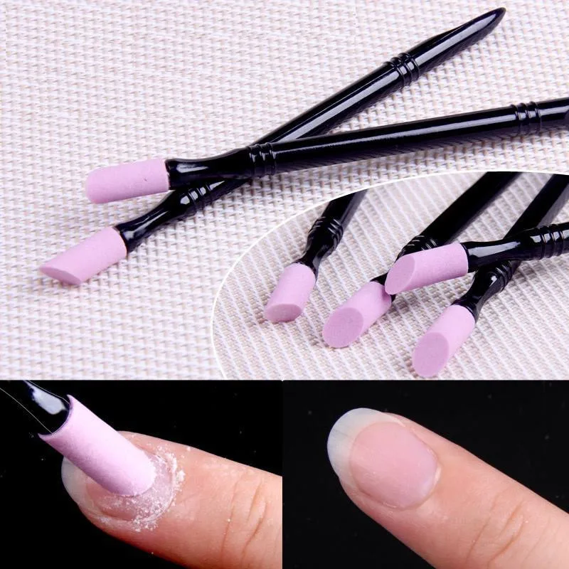 

Quartz Manicure Polishing Pen Tips Nail Cuticle Hangnails Remover Dead Skin Pusher Washable Grinding Rods Nail Accessories