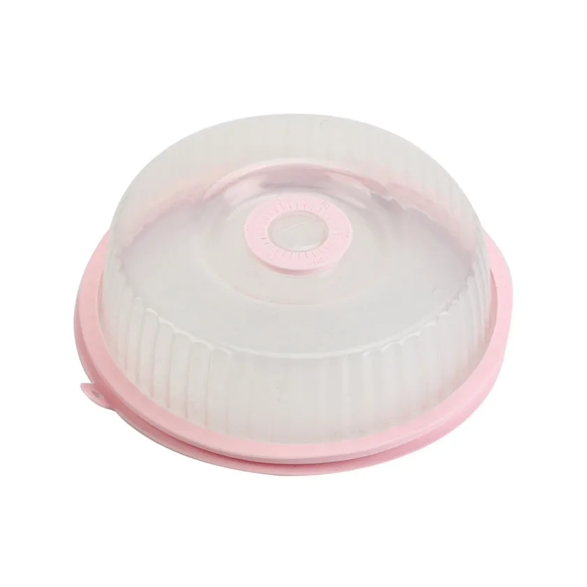 New Quality 1Pc Food Cover Microwave Oil Cap Heated Sealed Cover Multifunctional Dust Dish Kitchen Tool Christmas Gift - Цвет: PK