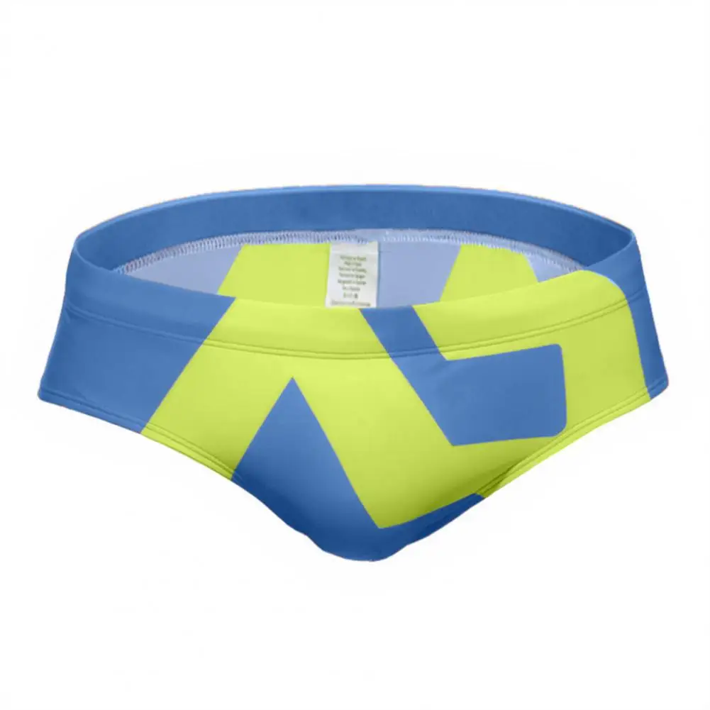 Fashionable men's briefs ultra-fine nylon skin-friendly quick-drying printing European and American sexy swimwear men's shorts