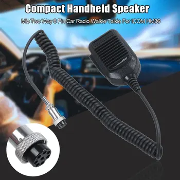

Accessories Professional Plastic 8 Pin Compact Two Way Handheld Speaker Mic Replacement Portable Mobile Car Radio For ICOM HM36