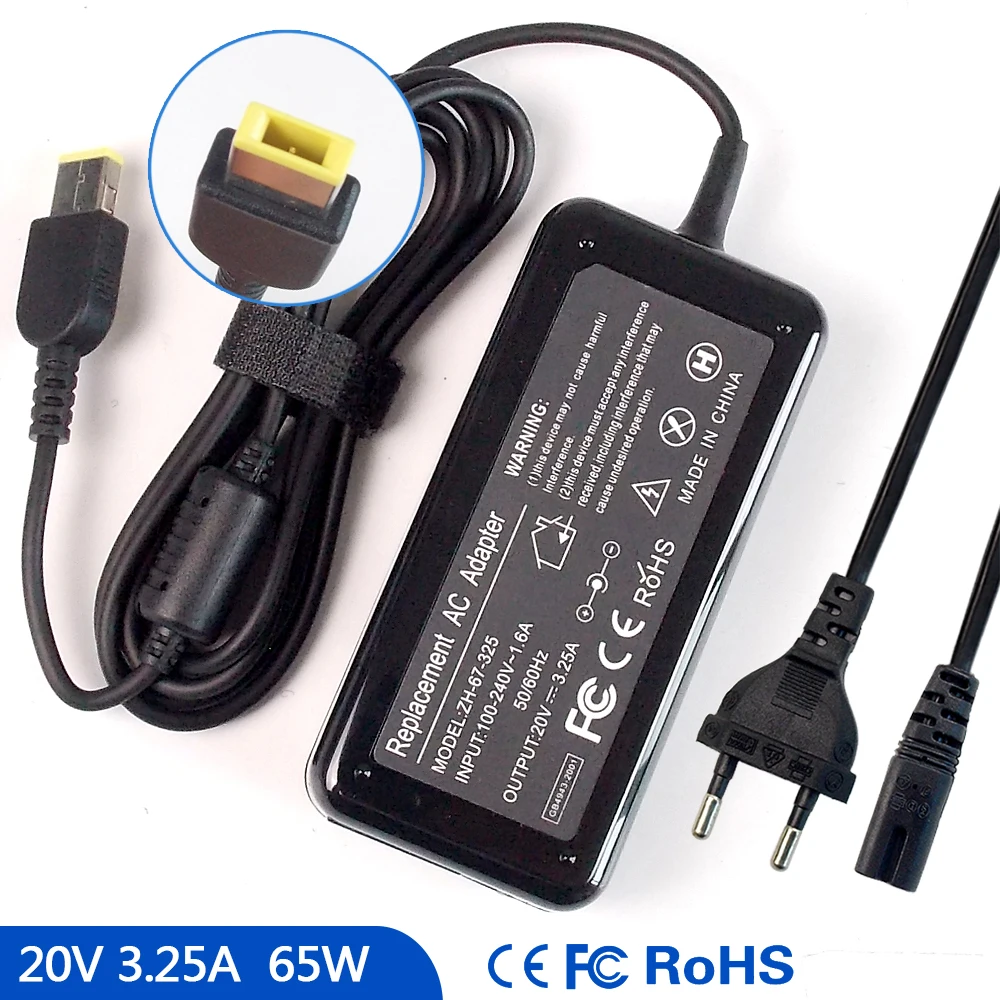 20V 3.25A Notebook Ac Adapter Charger for Lenovo ThinkPad ADLX65SLC2A 36200251 ADP-65XB 36200249 36200253 45N0357 36200124 20FL |