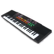 Для начинающих 54 ключа электронная клавиатура пианино с микрофоном раннее образование головоломка музыкальная игрушка для детей-тип 5468