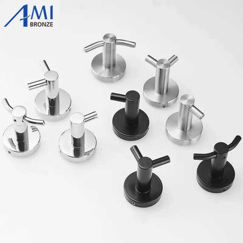 

304 Stainless Steel Clothes Hook Bathroom Hardware Robe Hooks Hat Hook Door Hook Rack