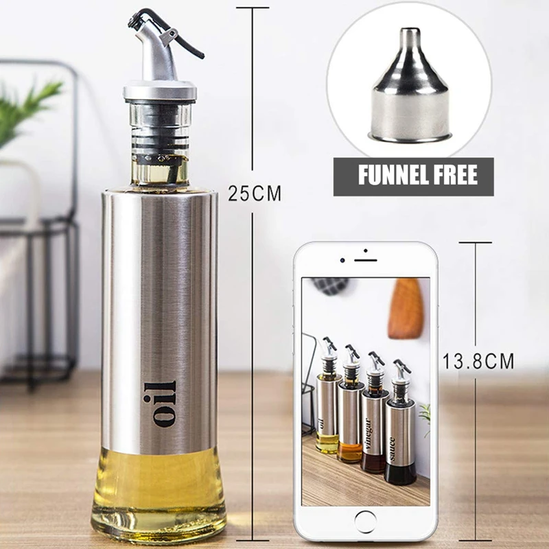 New Oil Container Kitchen Cooking Containers Soy Sauce Bottles Oil