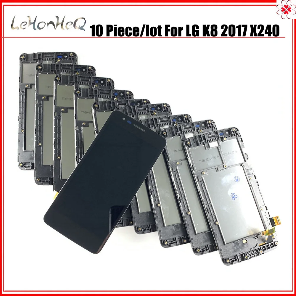 100% протестированный 10 шт./лот ЖК-дисплей для LG K8 2017 X240 X240H X240K кодирующий