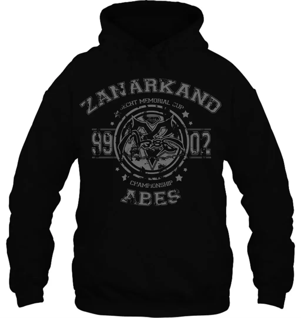 Мужская толстовка, новинка, Zanarkand Abes, винтажный трендовый дизайн, Мужская черная, размер S 2XL, женская уличная одежда