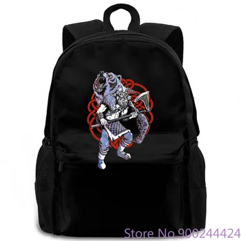 

Viking Berserker, Bear Spirit | Valhalla Norse Nordic Mythology Warrior Discount women men backpack laptop travel school