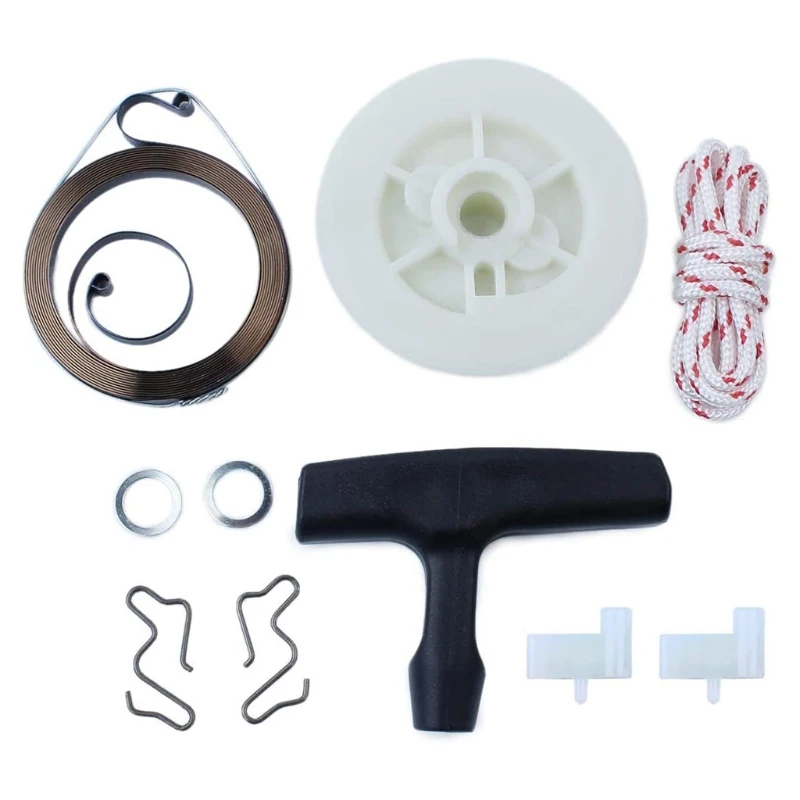 

Dropship Recoil Pull Starter Spring Pulley Handle Grip Rope Kit for stIHL MS180 - MS250