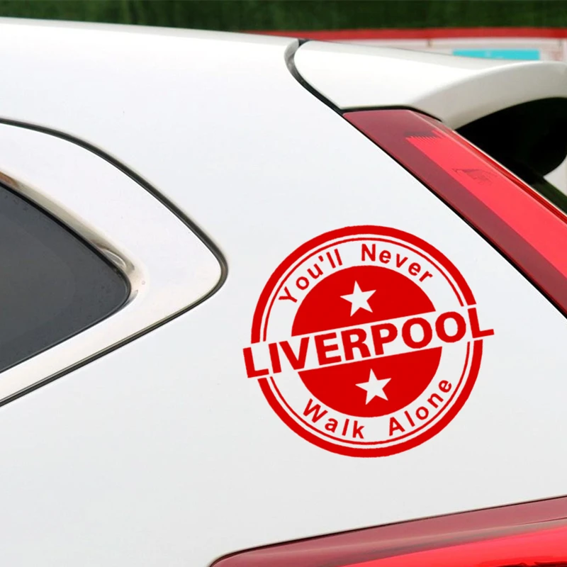 

Liverpool City Reds Car Stickers Creative Decoration Decals Windshield Fuel Tank Cap Auto Tuning Styling KK Vinyls