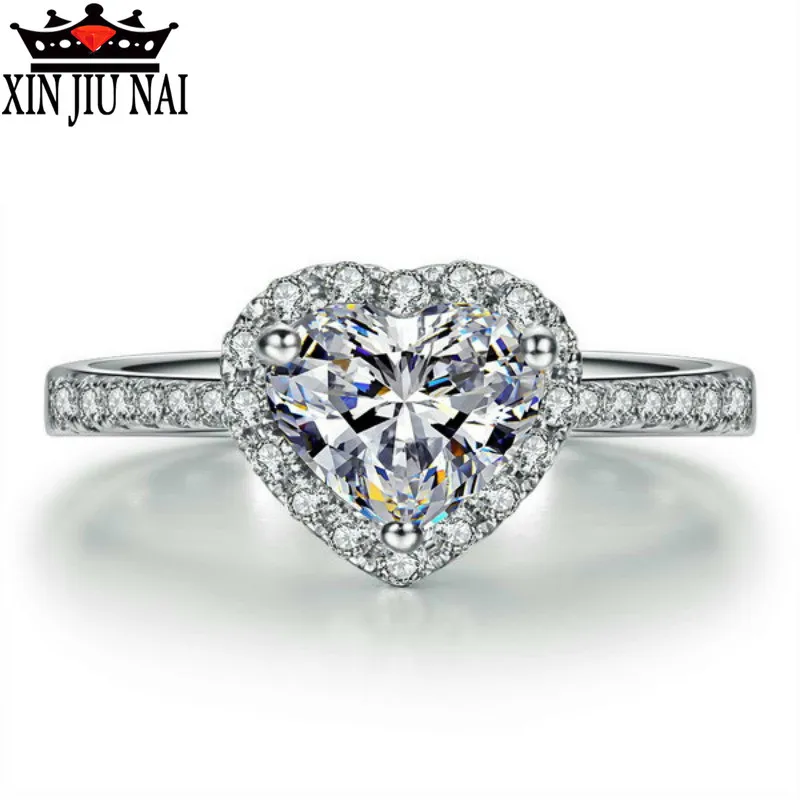 

Fashion Romantic Love Promise Ring Insert High Quality Zircon CZ Lady Ring Valentine's Day exclusive jewelry gift women's rings