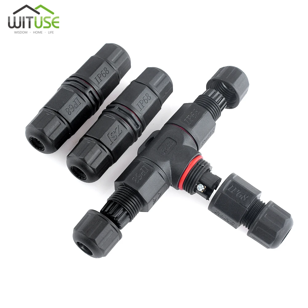 2pcs IP68 Waterproof Cable Connector 2/3/4/5 Pin Electrical Sealed Retardant AC Junction Box Wire Connectors Underwater Wiring | Компьютеры