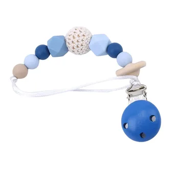 

Eco-friendly Silicone Pacifier Chains Safe Teething Chain Baby Teether Pacifier Clip Baby Teething Soother Chew Toy Dummy Clips