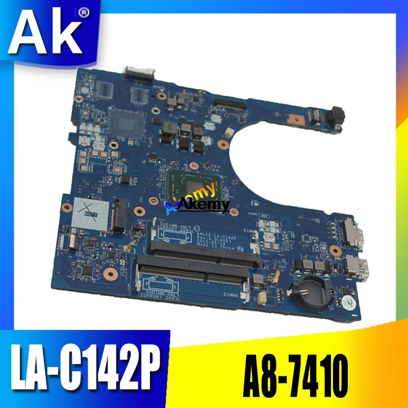 Voor Dell Inspiron 5455 5555 Laptop Mortherboard Met A8 Cpu AAL12 LA-C142P Moederbord Getest 100% Werken