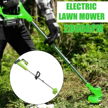 

26V Electric Grass Trimmer Cordless Lawn Mower 12in Auto Release String Cutter Pruning Garden Tools Grass Trimmers with Battery