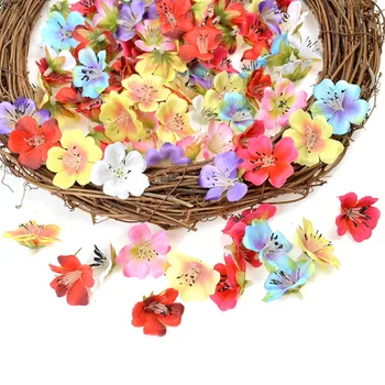 

50pcs 4cm Silk Orchid Artificial Flower Mini Head Wedding Home Decoration Real Touch Orchid Cymbidium Flower DIY Fake Flower