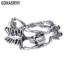 bijoux homme men bracelet fashion Animal Male Gift charm wrap bracelets Whole person cranial DIY Bracelet Fine Jewelry