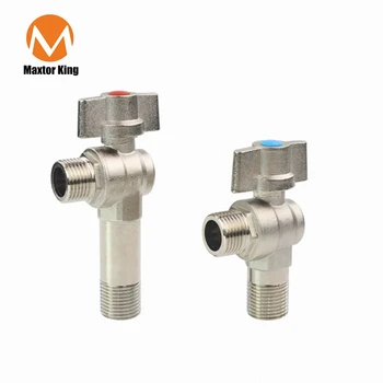 

MK 1/2" DN15 Pure Copper Triangle Valve Thickened Long Toilet Tee Full Copper Triangle Valve Toilet Water Heater Inlet Valve
