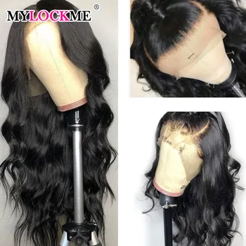 

Brazilian 13x4&360 Body Wave Wig Human Hair Wigs Pre-Plucked Remy Hair Natural Color Wig For Black Women MYLOCKME