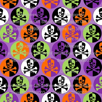

165*100cm Black/White Skull silk Fabric Cotton Fabric Cool Head Skull Digital Print Sewing Telas Tissu Diy Home Patchwork Dress