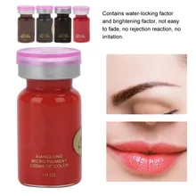 8ml/Bottle Safe Professional Semi-permanent Eyebrow Lip Tattoo Natural Plant Pigment Microblading Pigment Ink Makeup Beauty Tool
