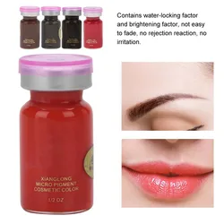 8ml/Bottle Safe Professional Semi-permanent Eyebrow Lip Tattoo Natural Plant Pigment Microblading Pigment Ink Makeup Beauty Tool