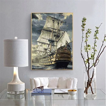 

Smooth Sailing Paintings By Numbers DIY Pictures Oil Coloring By Numbers Set Gift Drawing By Numbers Canvas Decor New Arrivals