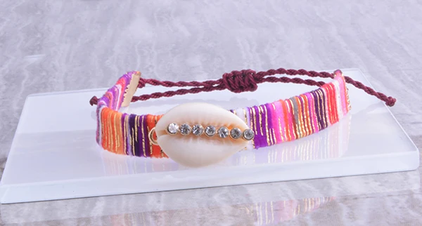 crystal shell Летние мужские аксессуары, браслеты дружбы от сглаза, женские браслеты в стиле бохо - Окраска металла: crystal shell