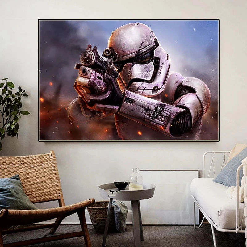 Star Wars Retro Poster Movie Painting Canvas Painting Decor Wall Art Poster Art 