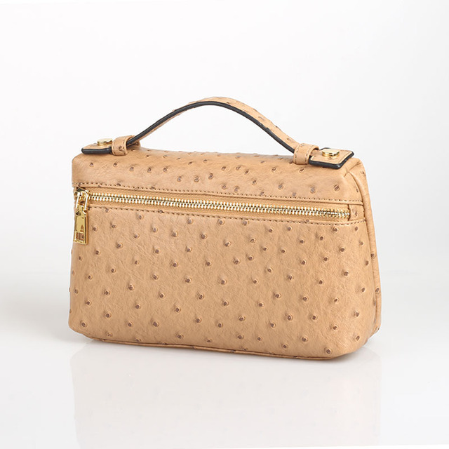 Fashion Designer Handbag Ostrich Pattern Portable Bag Clutch Bag 2022 Lady Hand Bag Purse Make Up Bag Trend Bag
