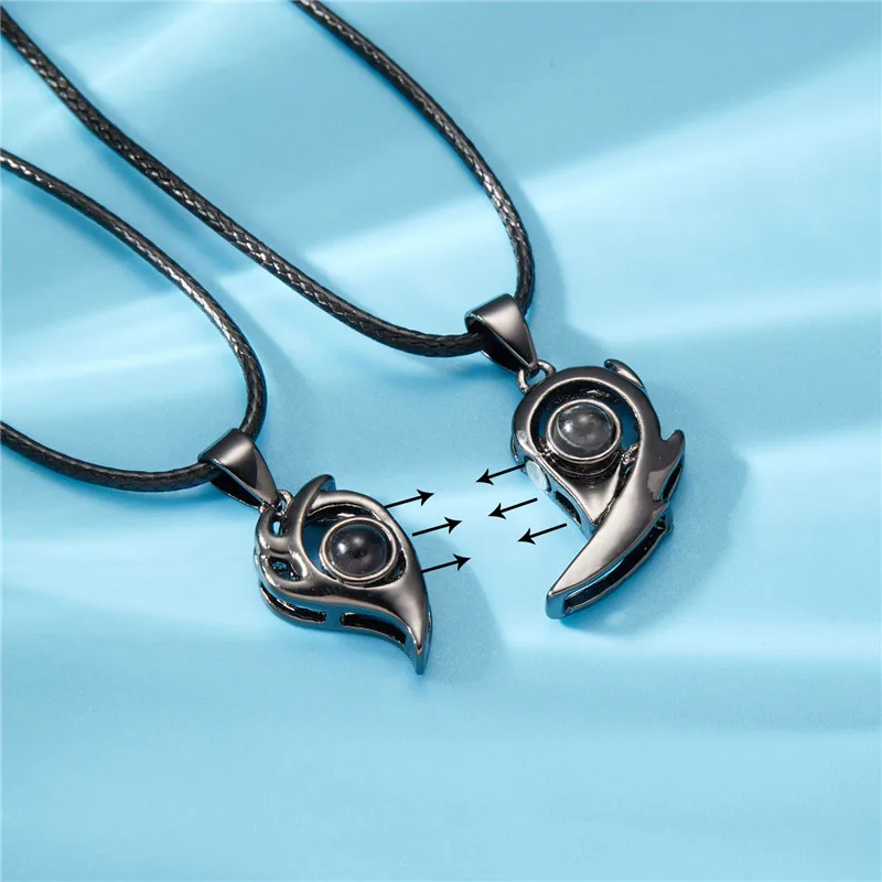 Heart Shape Couple Necklace
