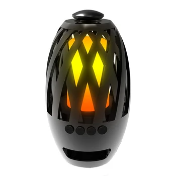 

Stereo Sound Music Surround Mini Flame Lights Wireless Outdoor Multifunction Led USB Bluetooth Speaker Torch Atmosphere Portable