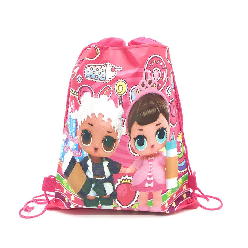 Bundle pocket-15-1PC 1 шт., сумка на шнурке с изображением героев мультфильма «История игрушек», «Человек-паук», «Винни», школьный рюкзак на день рождения для мальчиков и девочек, вечерние рюкзаки с изображением единорога Микки Мауса - Цвет: Bundle pocket-15-1PC