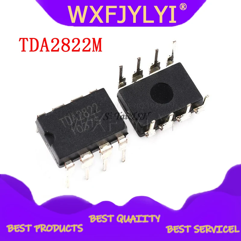 10 шт. TDA2822M DIP8 TDA2822 DIP 2822M DIP-8 новый и оригинальный IC | Электронные компоненты