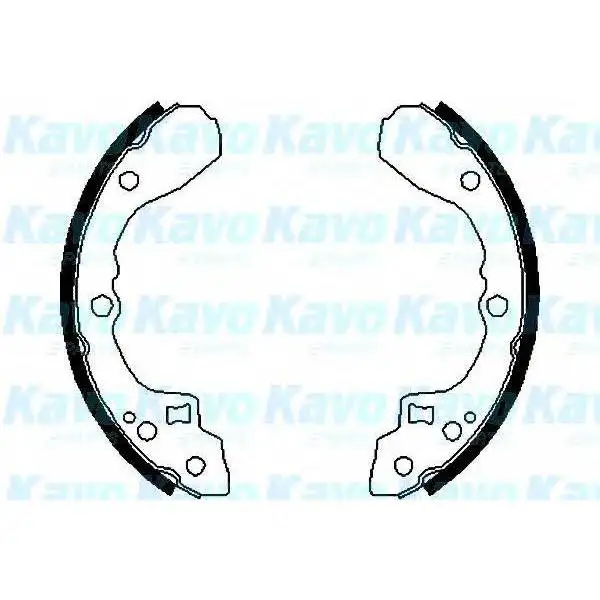 Колодки торм.бар.KIA RIO 1.3/1.5 00-02(d=200mm) MK KASHIYAMA K1