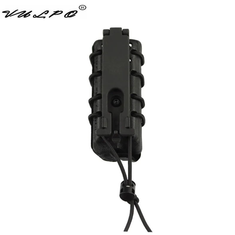 BK A Type VULPO Tactical 9mm Magazine Pouch Fast Mag Pouch Molle Belt Fast Attach Carrier Holster with Inner Flocking Protection - Цвет: BK A Type
