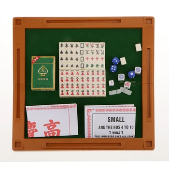 

4 In 1 Mini Mahjong Chinese Traditional Gathering Party Game Ivory ML-011