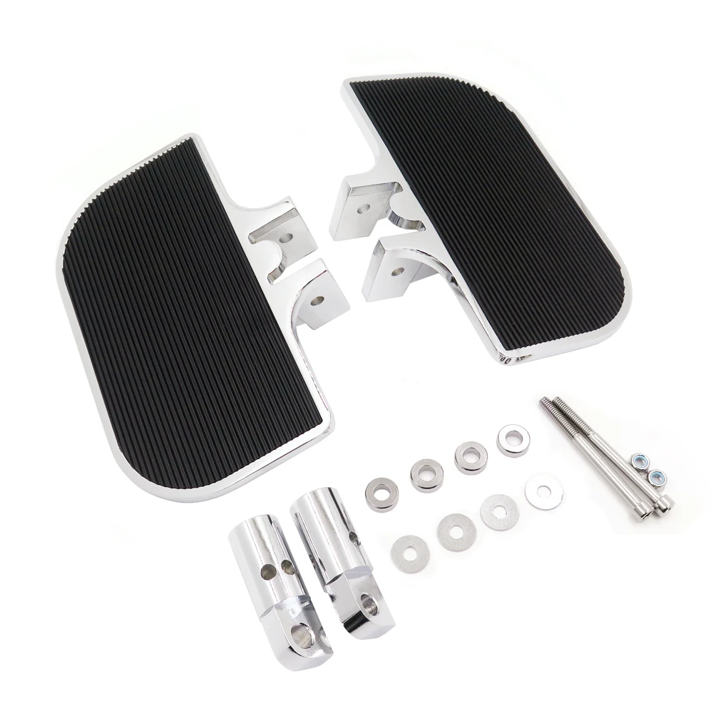 Motorcycle Parts Chrome Passenger Mini Floorboards Rear Footboard Foot Pegs For Harley-Davidson Electra Glide Softail Fat Boy
