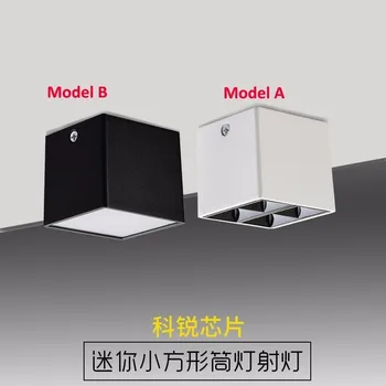 

Wall Mounted 8W LED Mini Downlight Dimmable COB Ceiling Spot Light LED Lighting AC 110V-240V Home Bar Room Fixture Black White